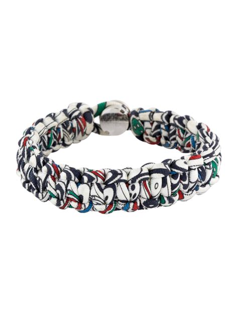 Hermès Silk Twill Kid Wrap Bracelet 